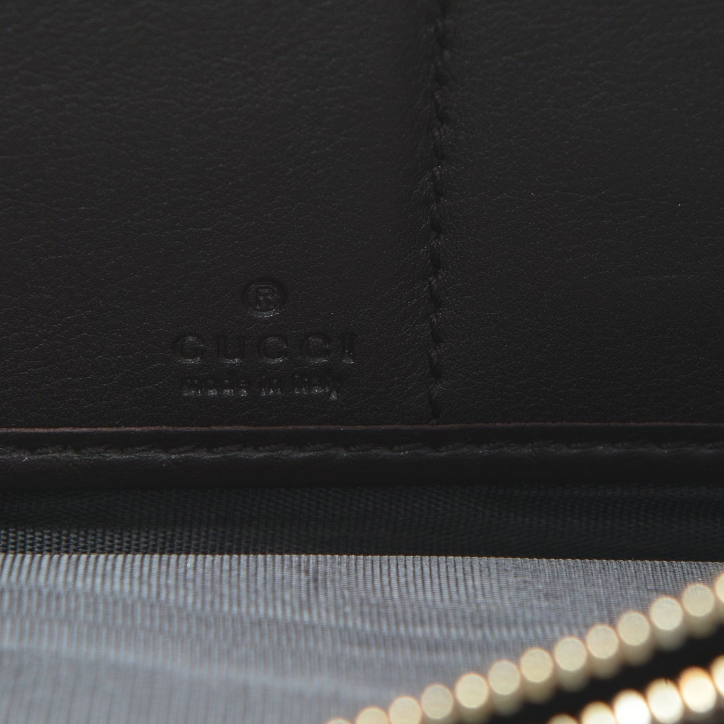 Guccissima Signature Microguccissima Bree Zip Around Wallet Chocolate