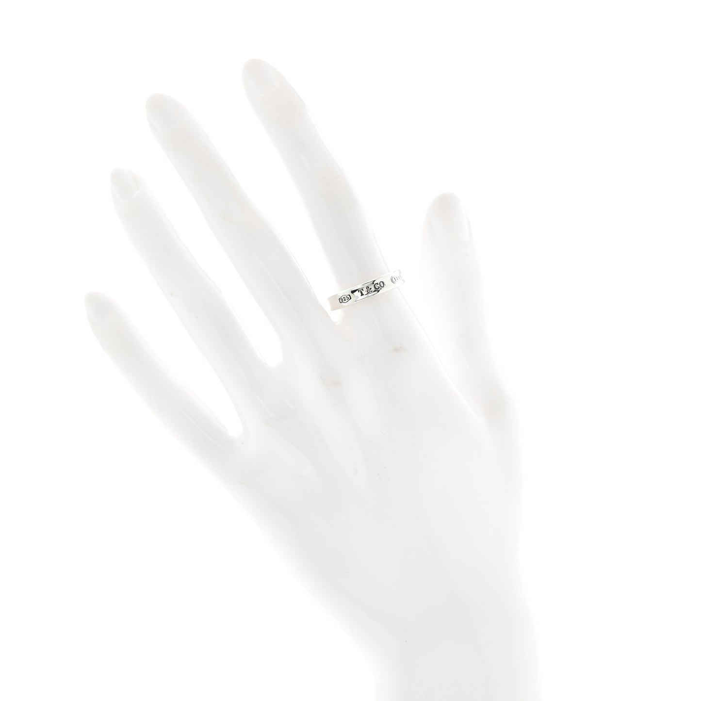 Sterling Silver Narrow 1837 Band Ring 53 6.25
