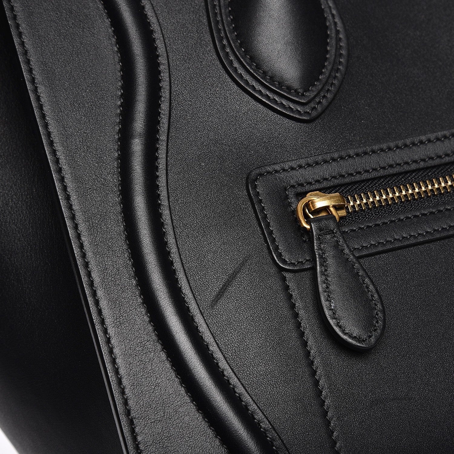 Celine Smooth Calfskin Micro Luggage Black 9 of 9