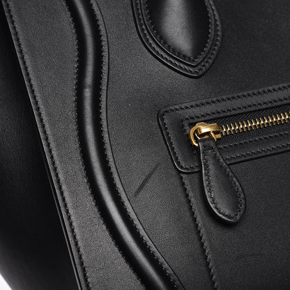 Celine Smooth Calfskin Micro Luggage Black 9 of 9