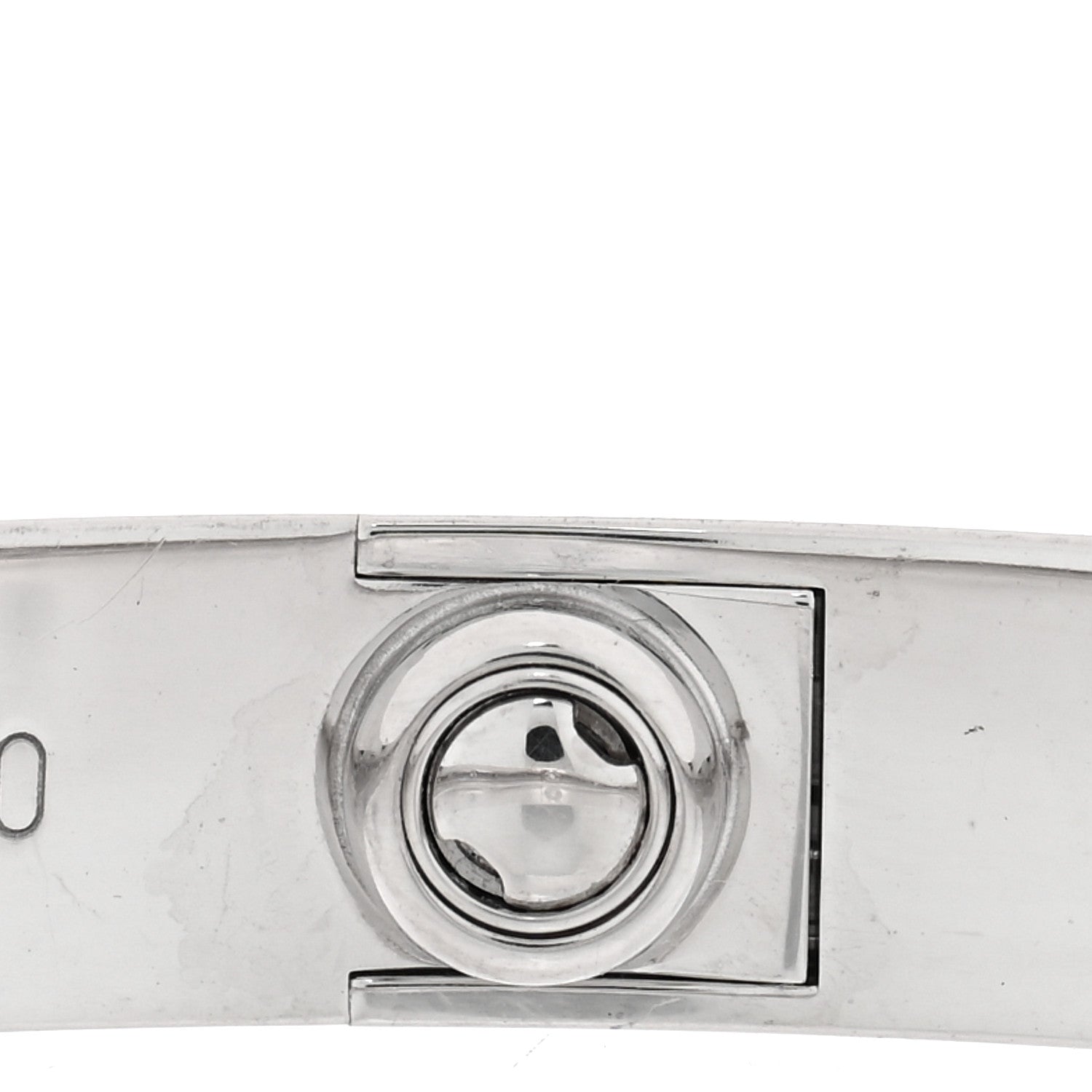 Cartier 18K White Gold 4 Diamond Love Bracelet 17 6 of 6