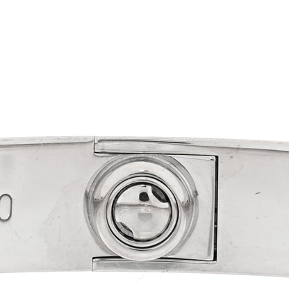 Cartier 18K White Gold 4 Diamond Love Bracelet 17 6 of 6
