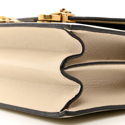 Gucci Calfskin Snakeskin Studded Small Ottilia Top Handle Bag White 11 of 11