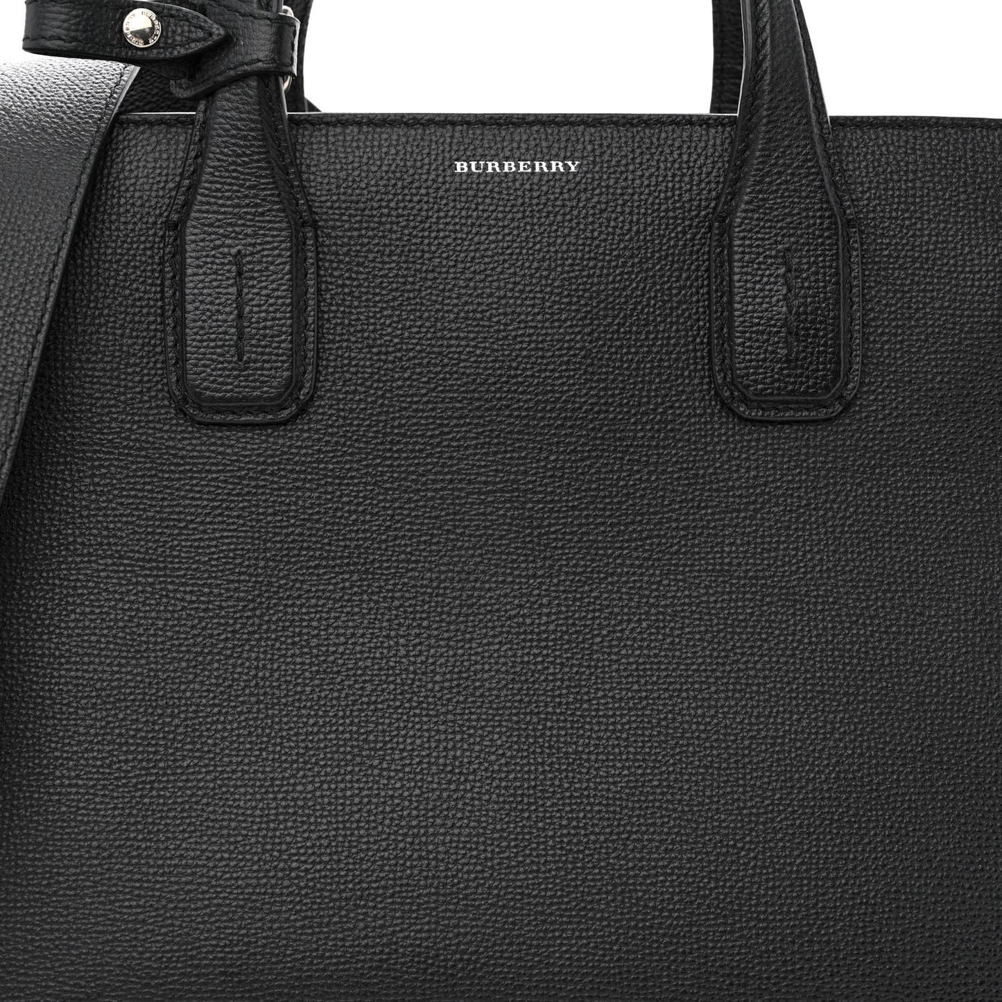 Derby Calfskin Vintage Check Medium Banner Tote Black