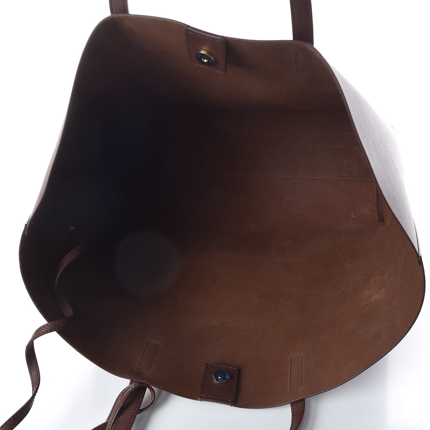Calfskin Large Shopping Tote Old Brandy