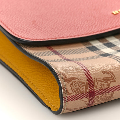 Burberry Derby Calfskin Haymarket Check Small Loxley Crossbody Cinnamon Red Multicolor 7 of 8