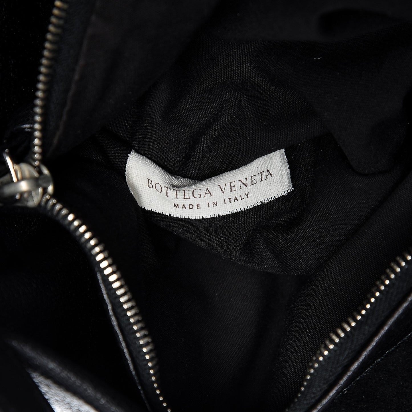 Nappa Intrecciato Aquilone Fortune Cookie Hobo Black