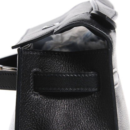Hermes Chevre Mysore Kelly Pochette Clutch Black 20 of 21
