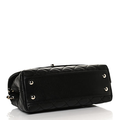Chanel Caviar Quilted Mini Coco Handle Flap Black 4 of 9