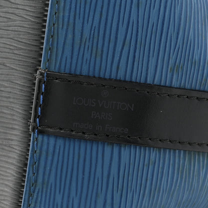 Louis Vuitton Epi Petit Bi-Color Noe Bleu Toledo Black 6 of 19