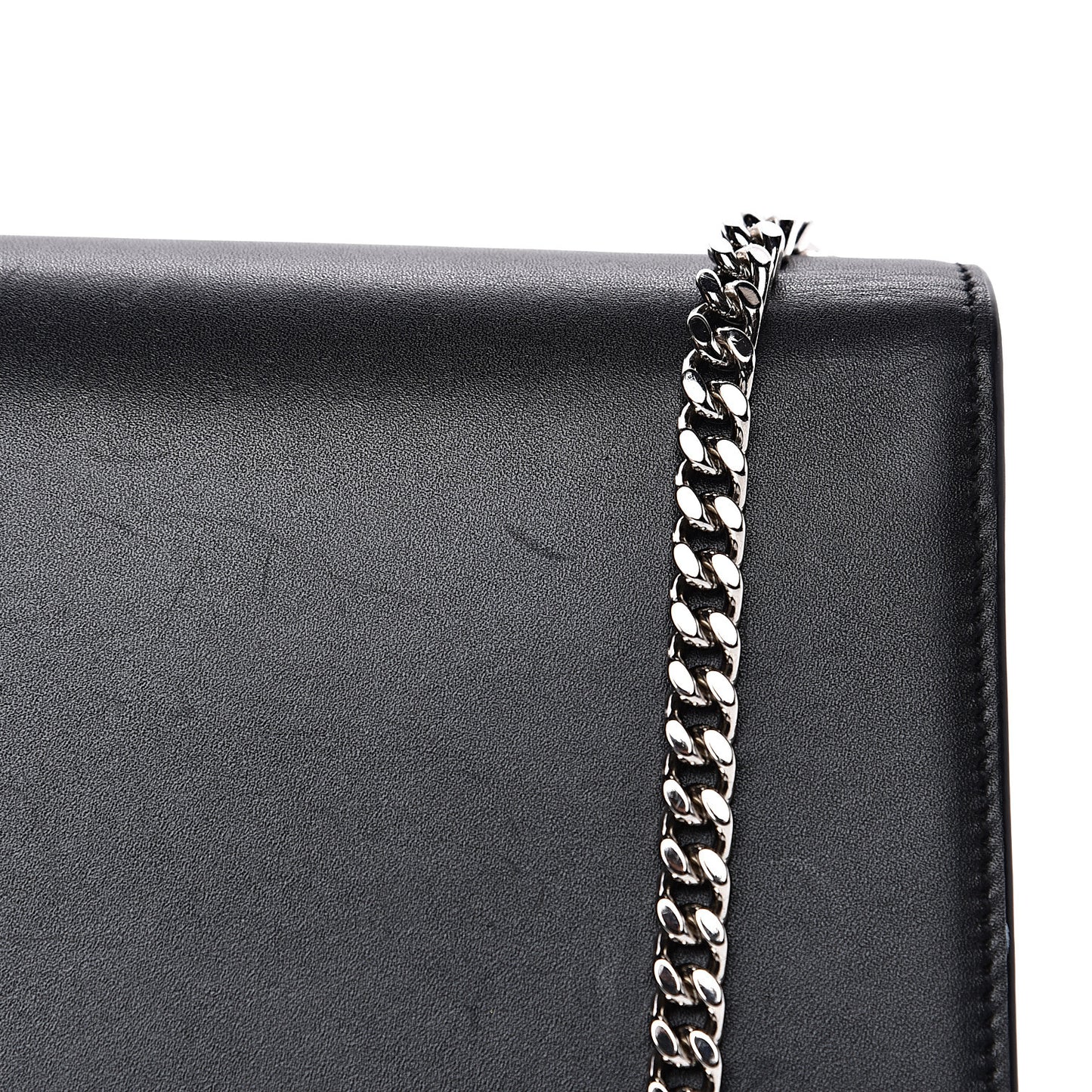 Smooth Calfskin Medium Classic Monogram Kate Tassel Satchel Black