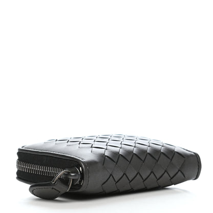 Bottega Veneta Nappa Intrecciato Zip Around Coin Purse Black 4 of 7