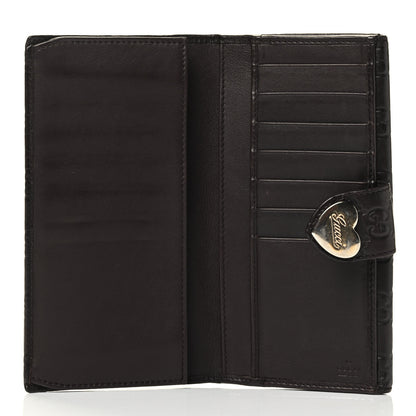 Gucci Guccissima Heart Continental Wallet Dark Brown 7 of 12