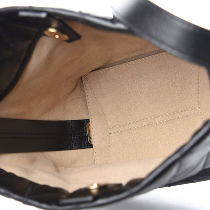 Givenchy Lambskin Quilted Mini GV Bucket Bag Black 5 of 11