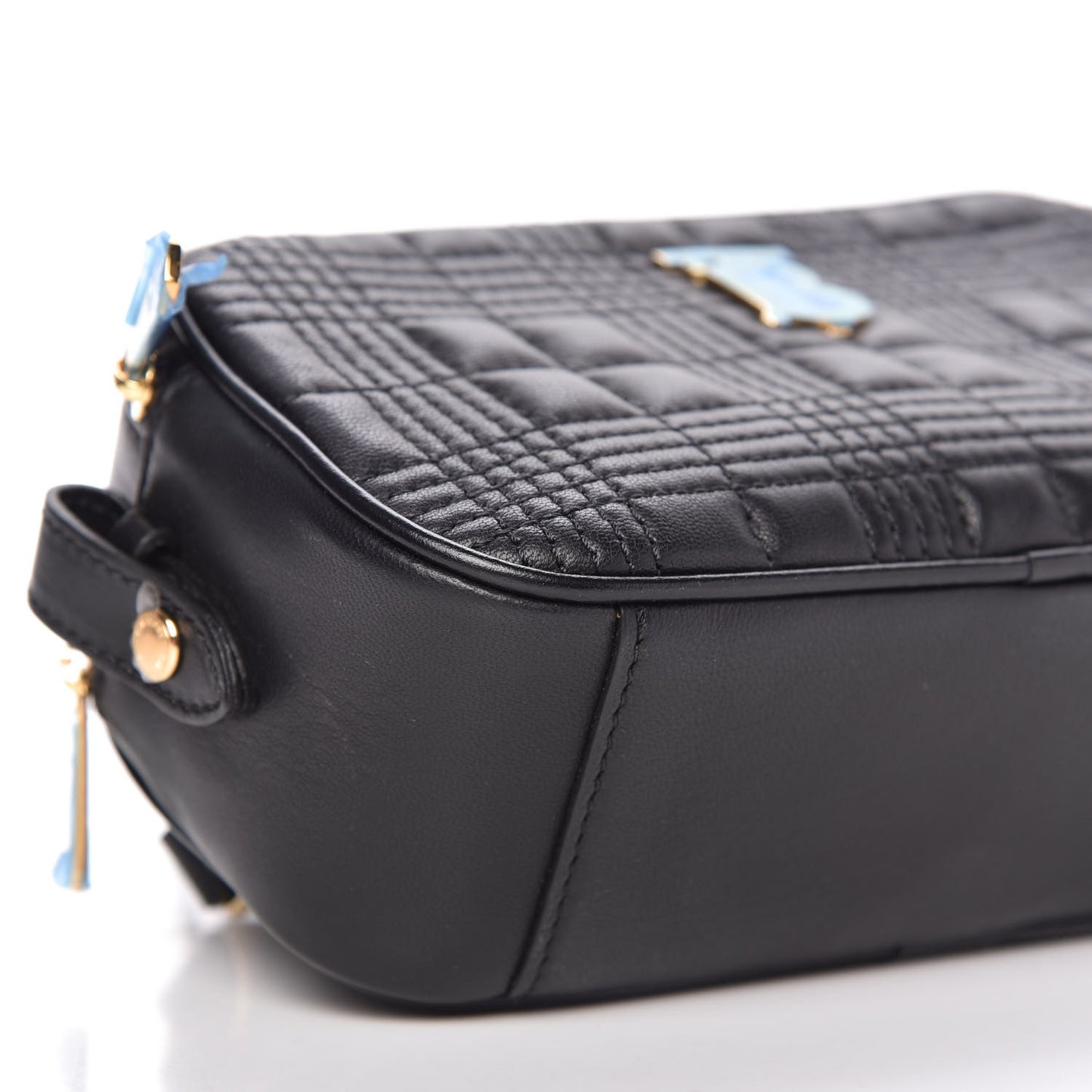 Lambskin Quilted Camera Bag Black