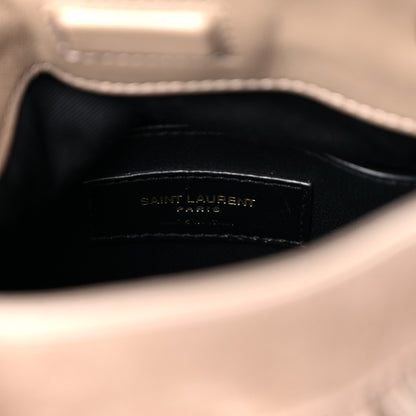 Saint Laurent Suede Calfskin Small Grace Fringed Hobo Bag Dusty Grey 6 of 11