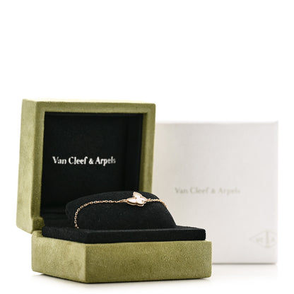 Van Cleef & Arpels 18K Yellow Gold Mother of Pearl Sweet Alhambra Butterfly Bracelet 5 of 5