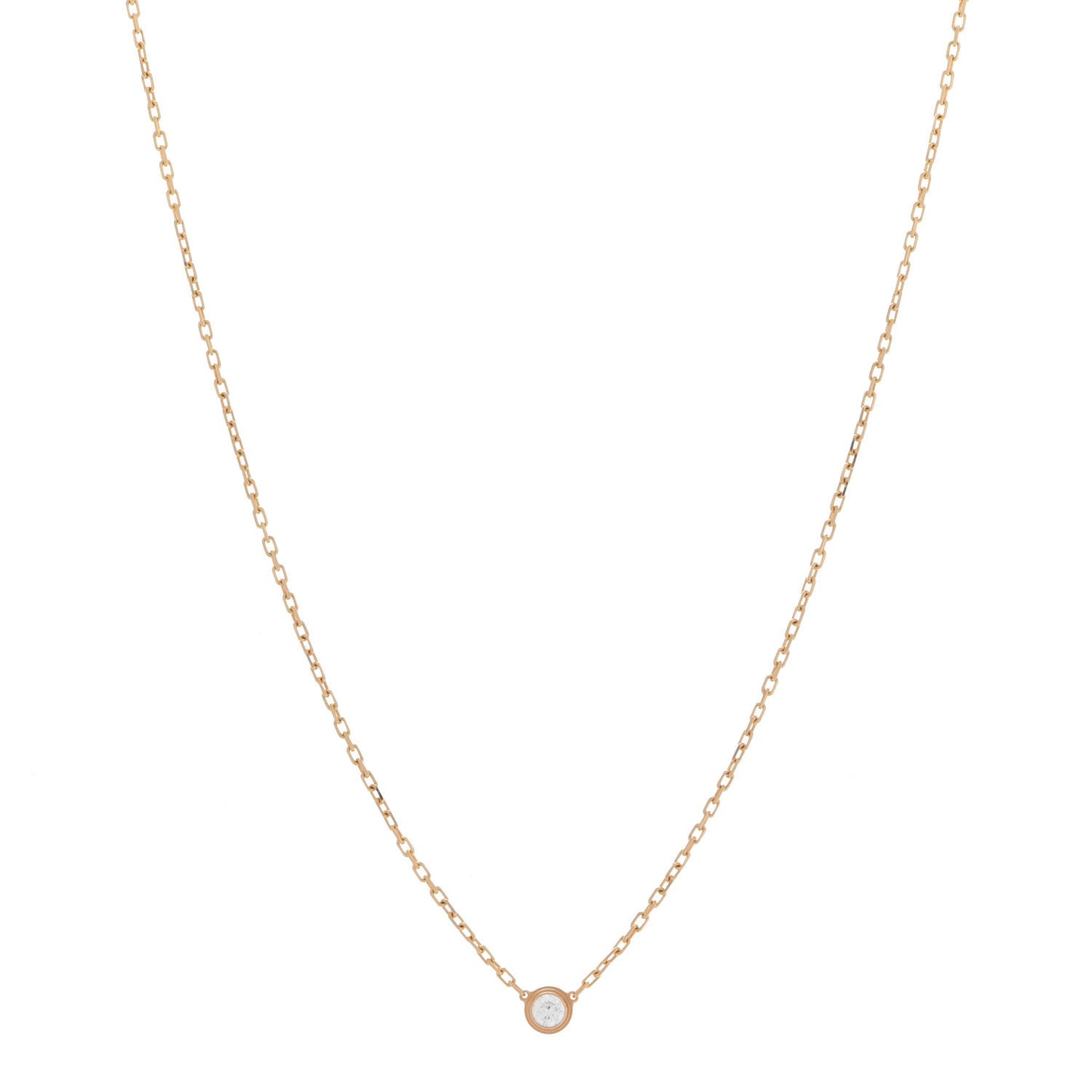 18K Yellow Gold Diamond SM D'Amour Pendant Necklace