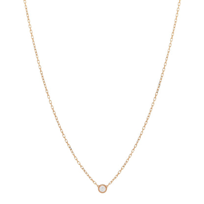 Cartier 18K Yellow Gold Diamond SM D'Amour Pendant Necklace 1 of 7
