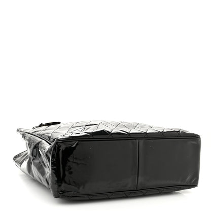 Chanel Patent Quilted CC Shoulder Bag Black 4 of 11