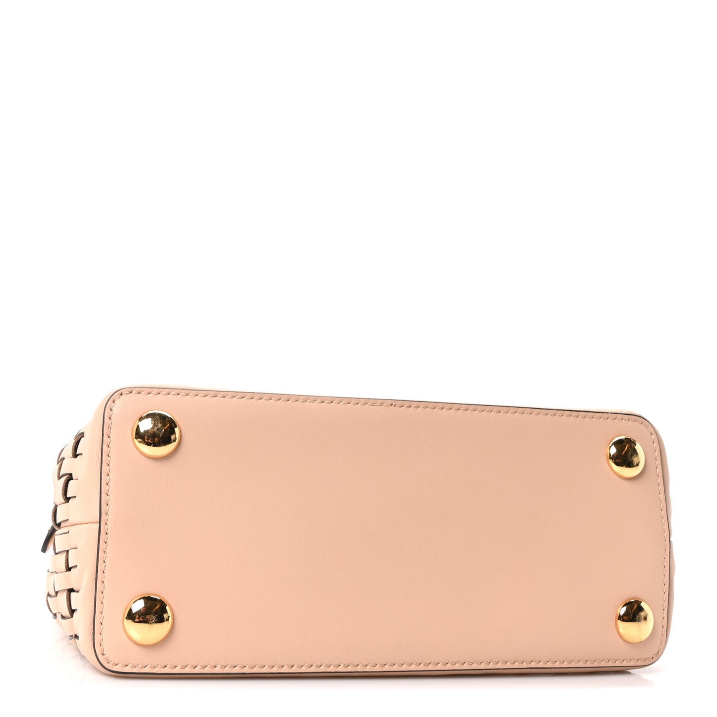 Vitello Grace Intreccio Mini Peekaboo Iconic Satchel Light Rose