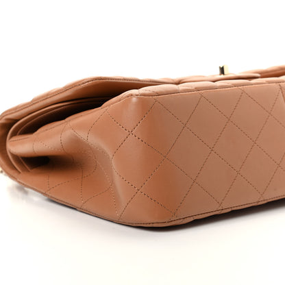 Chanel Lambskin Quilted Jumbo Double Flap Brown 6 of 9
