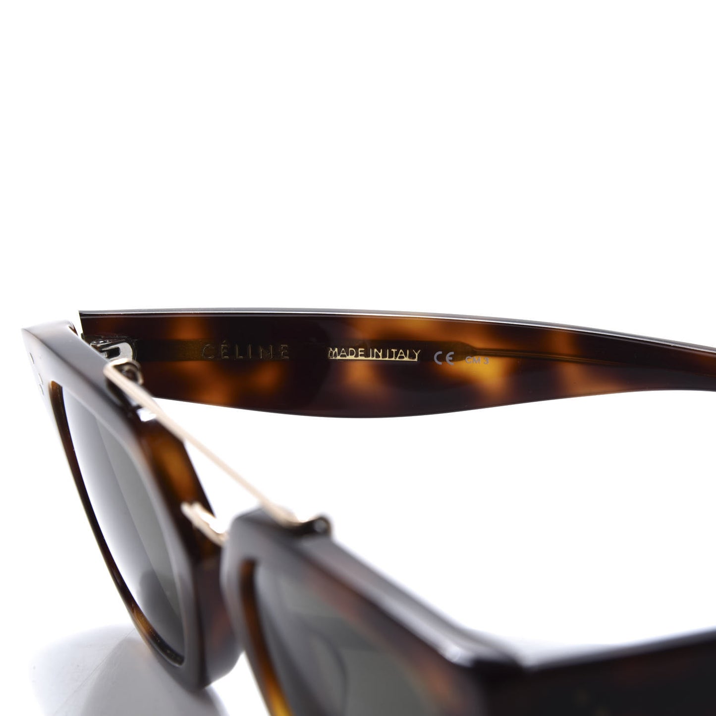 Acetate Bridge Sunglasses CL41077/S Dark Havana