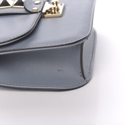 Valentino Garavani Vitello Small Glam Lock Rockstud Flap London Stone 8 of 10