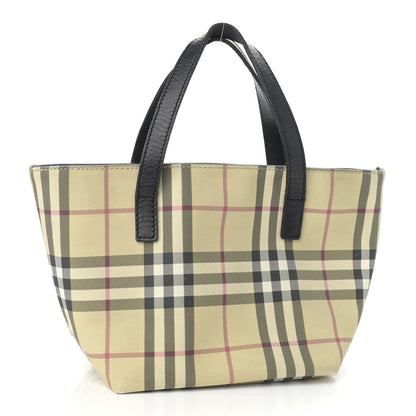 Burberry House Check Small Tote Black 3 of 12