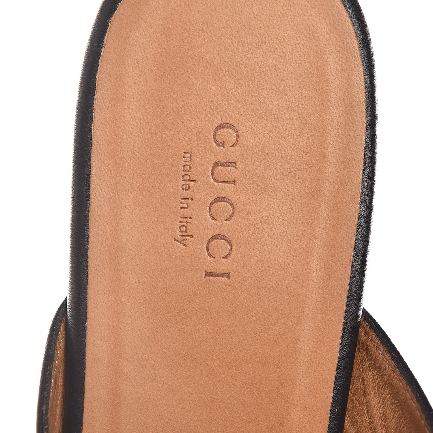 Gucci Calfskin Womens Princetown Slippers 39.5 Black 7 of 9