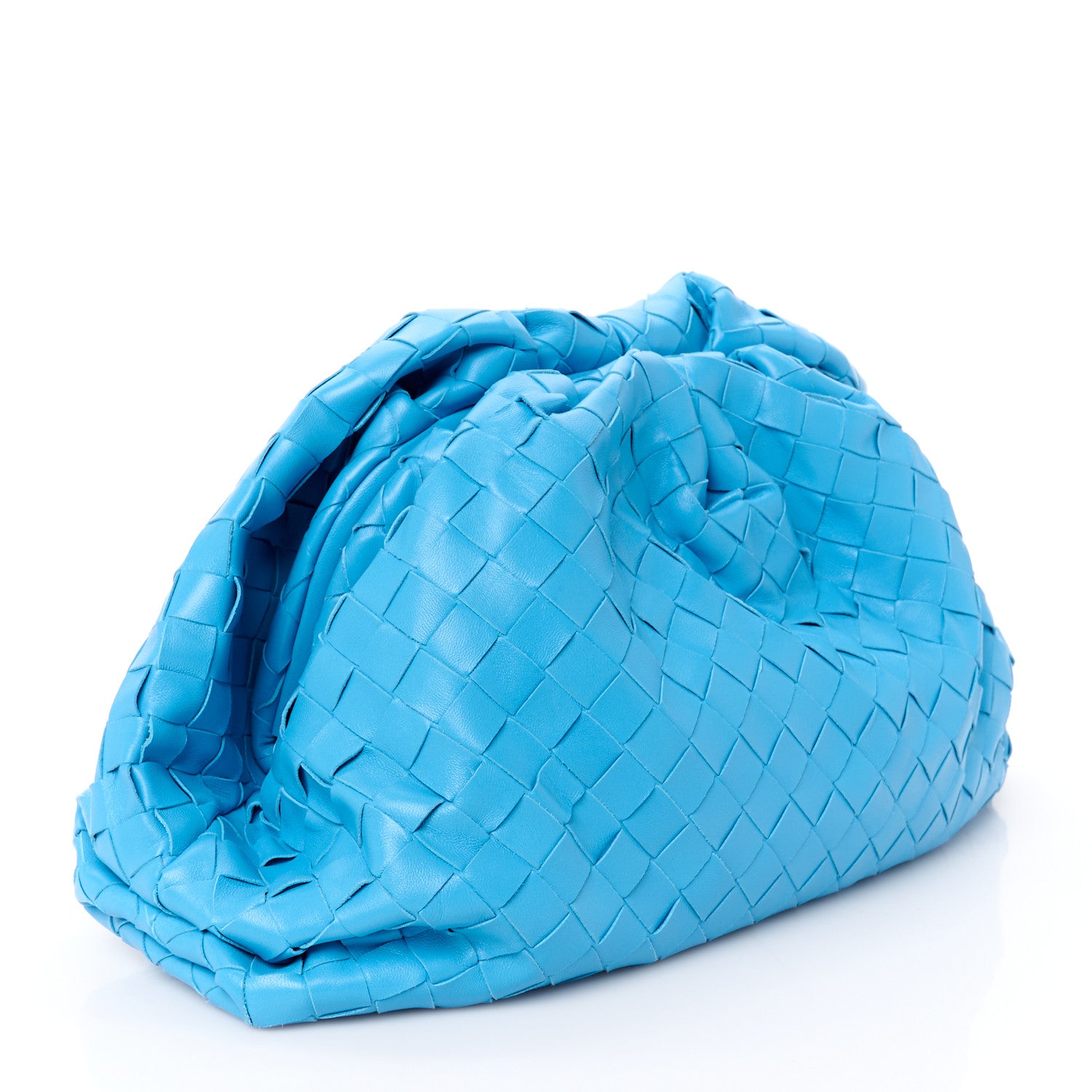 Bottega Veneta Nappa Maxi Intrecciato The Pouch Oversized Clutch Swimming Pool 3 of 10