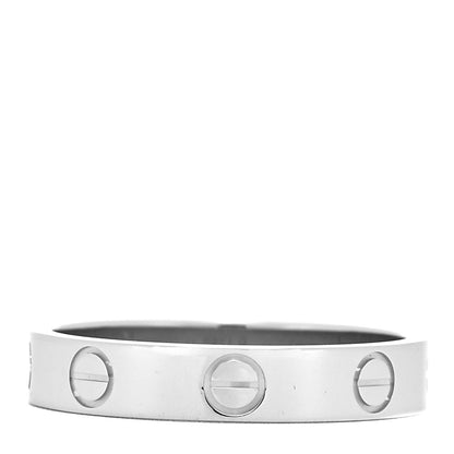 Cartier Platinum 3.5mm LOVE Wedding Band Ring 53 6.25 3 of 5