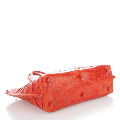 Nancy Gonzalez Crocodile Tote Orange 4 of 12