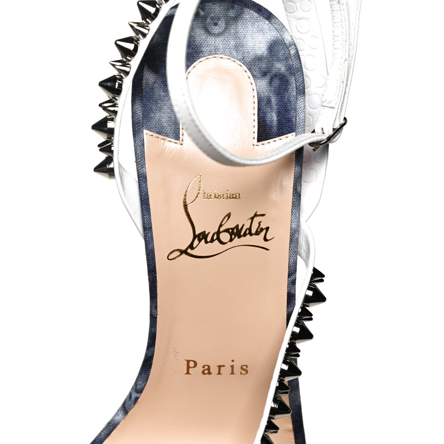 Nappa Spike Mafaldina 100 Sandals 38 Version Multi Denim