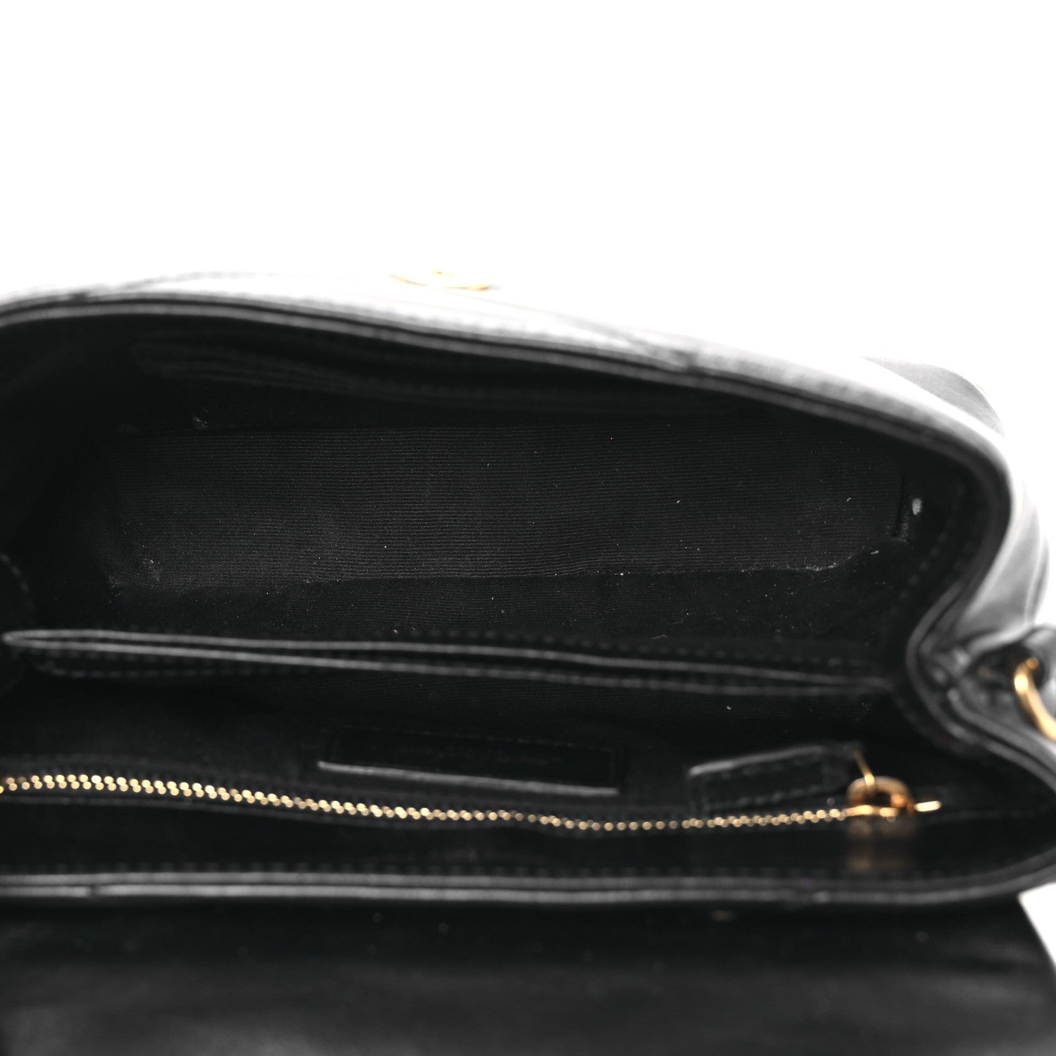 Saint Laurent Calfskin Y Quilted Monogram Toy Loulou Crossbody Bag Black 5 of 15