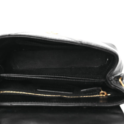 Saint Laurent Calfskin Y Quilted Monogram Toy Loulou Crossbody Bag Black 5 of 15