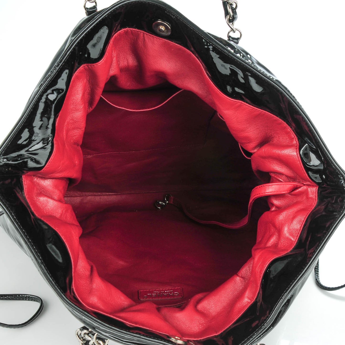 Patent Bonbons Shopper Tote Black