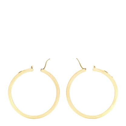 Roberto Coin 18K Yellow Gold Perfect Hoop Classic Large Thick Earrings 3 of 4