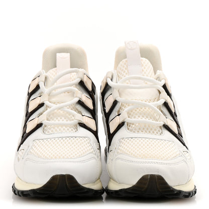 Louis Vuitton Calfskin Monogram Mesh Run Away Sneakers 37.5 White 3 of 10