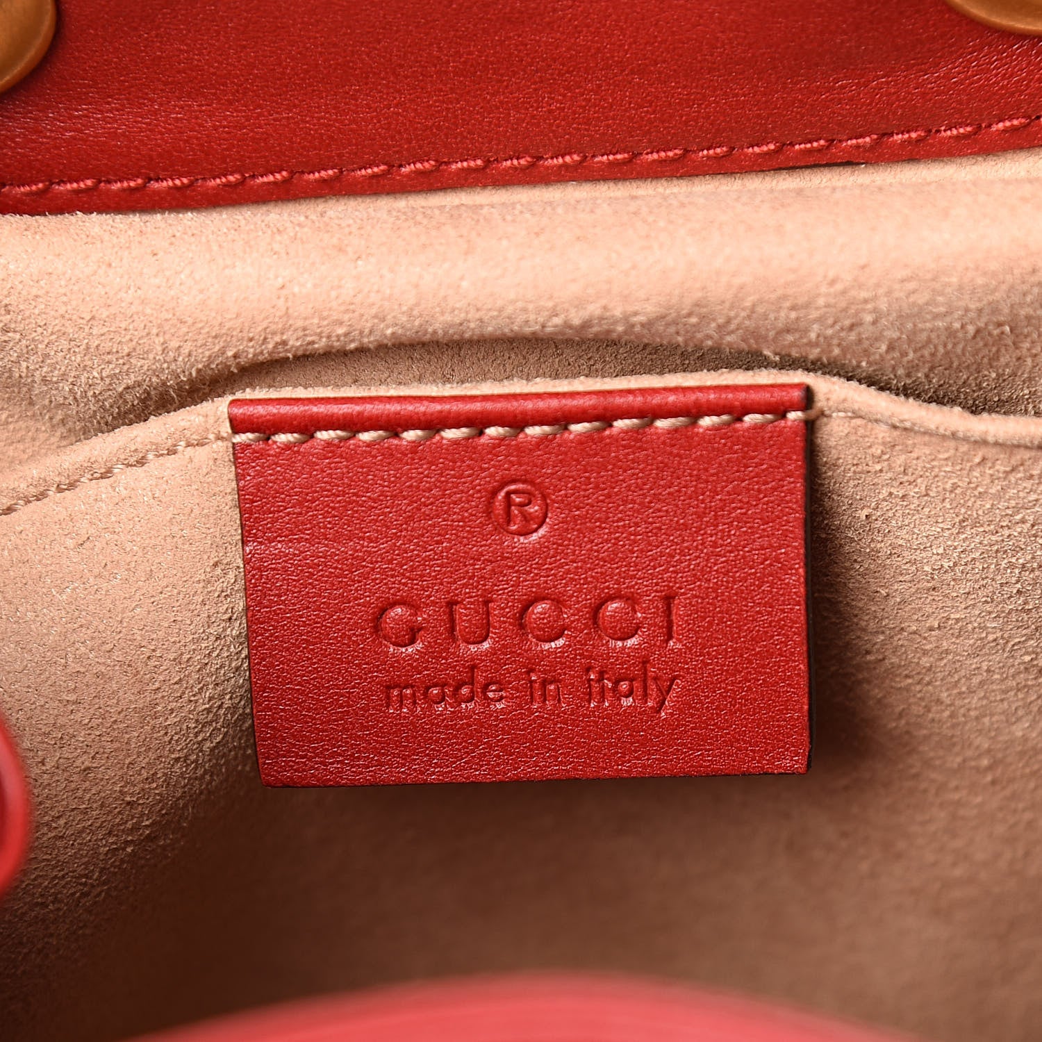 Gucci Calfskin Matelasse GG Marmont Flap Backpack Hibiscus Red 6 of 11