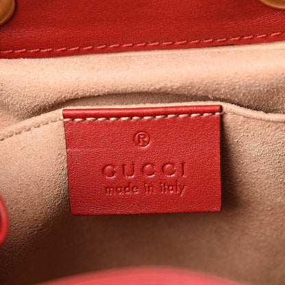 Gucci Calfskin Matelasse GG Marmont Flap Backpack Hibiscus Red 6 of 11