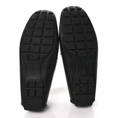 Louis Vuitton Calfskin Mens Monte Carlo Shoe Moccasin Loafers 9 Black 6 of 9