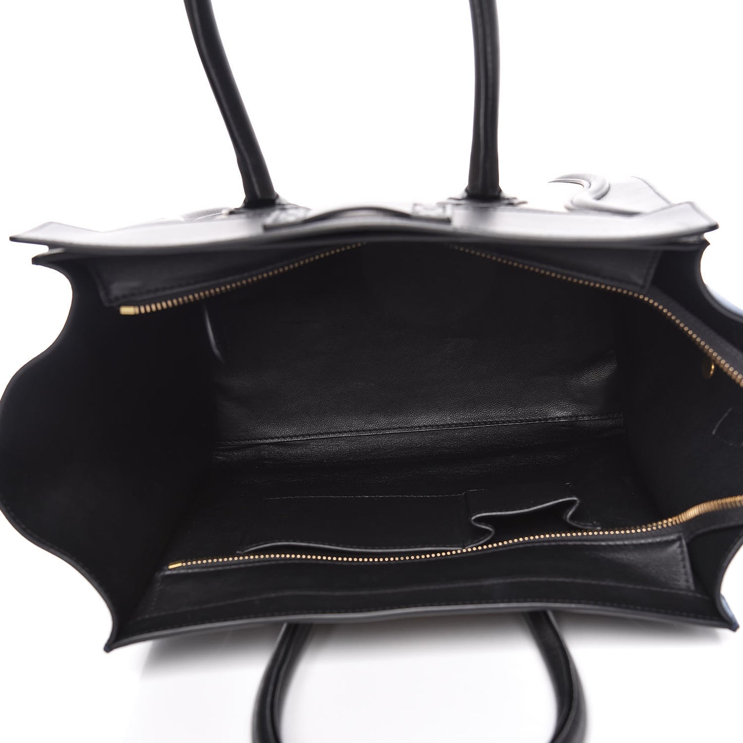Smooth Calfskin Suede Mini Tri-Color Luggage Beige