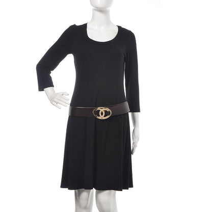 Chanel Calfskin CC Belt 90 36 Dark Brown 2 of 9