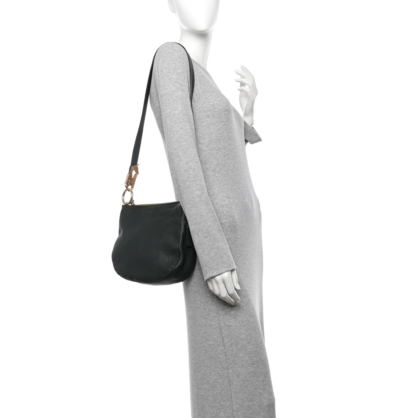 Grainy Calfskin Small Knight Bag Vine