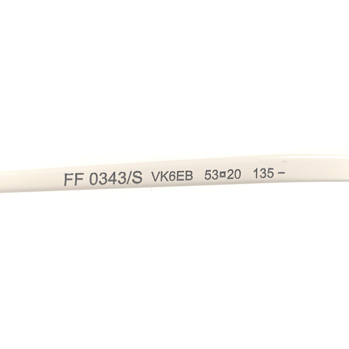 Metal F is Fendi Printed Run Away Round Frame Sunglasses FF 0343/S White