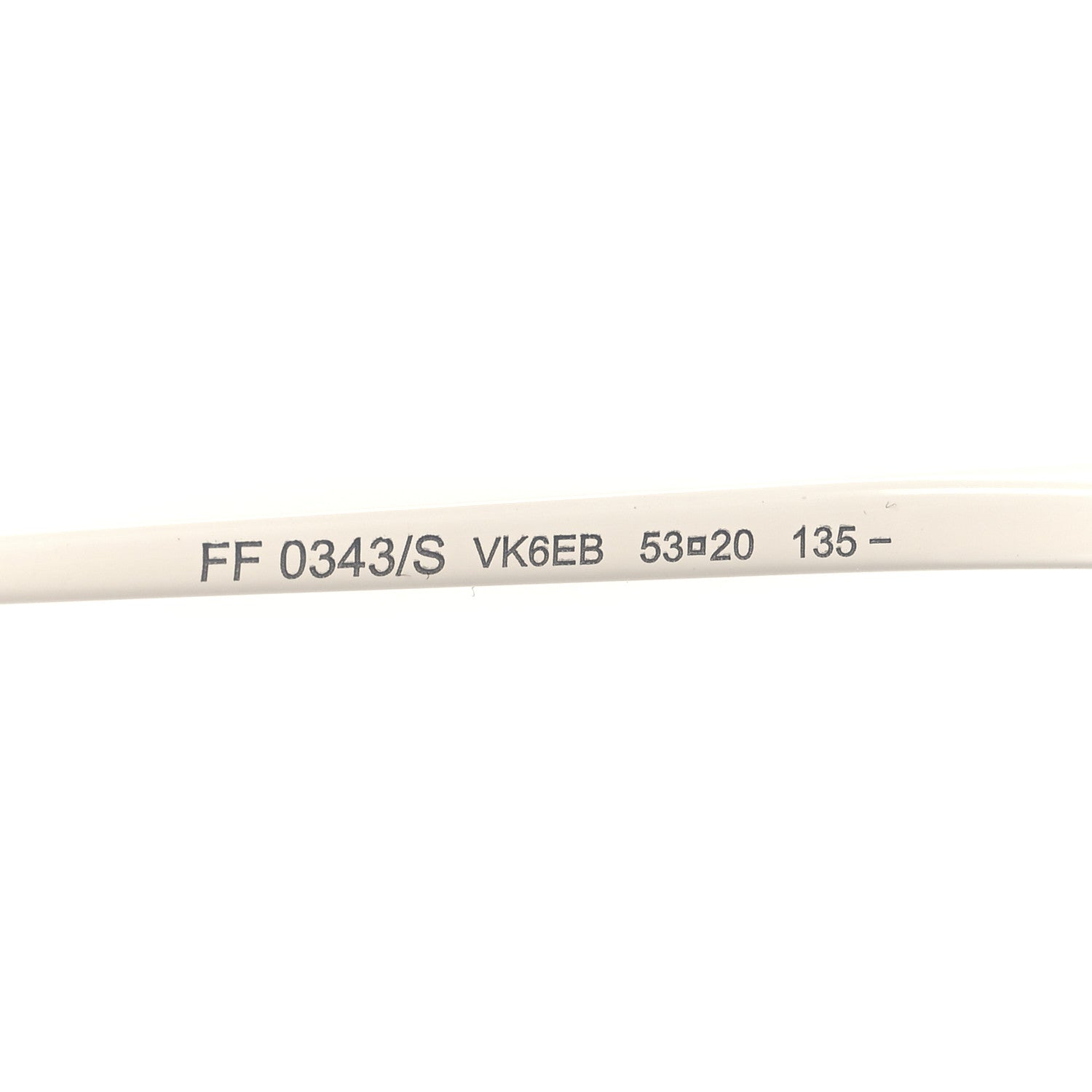 Fendi Metal F is Fendi Printed Run Away Round Frame Sunglasses FF 0343/S White 6 of 7