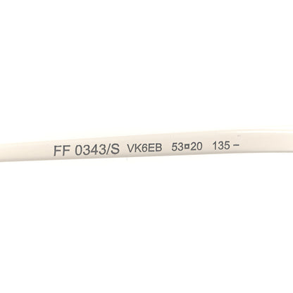 Fendi Metal F is Fendi Printed Run Away Round Frame Sunglasses FF 0343/S White 6 of 7