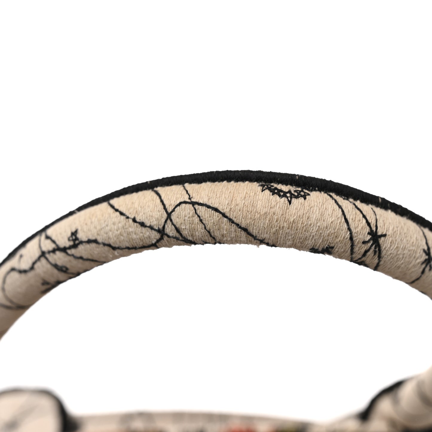 Canvas Embroidered Large Zodiac Book Tote Latte Multicolor