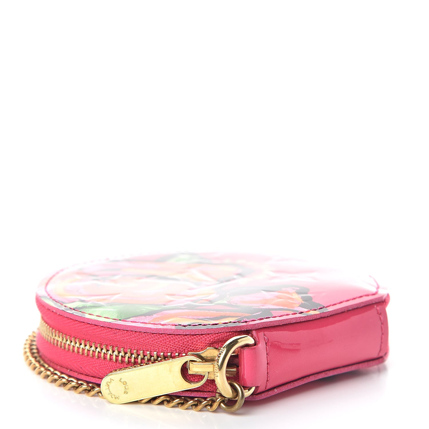 Louis Vuitton Vernis Roses Chapeau Coin Purse Rose Pop 4 of 6